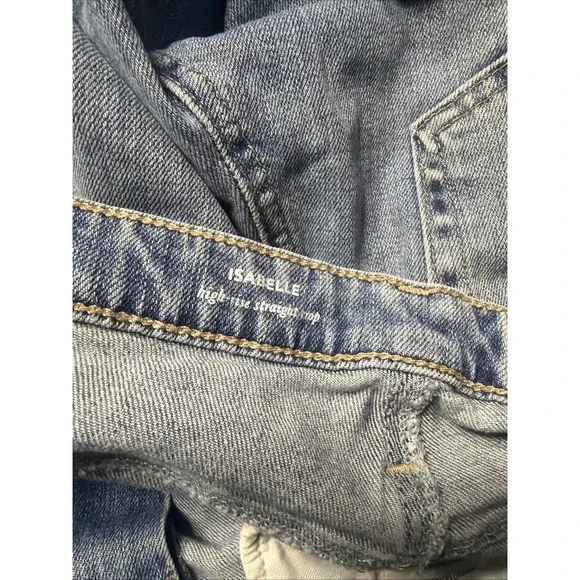 AG Adriano Goldschmied Jeans Womens 32R Blue Isabelle High Rise Straight Crop - Picture 10 of 11